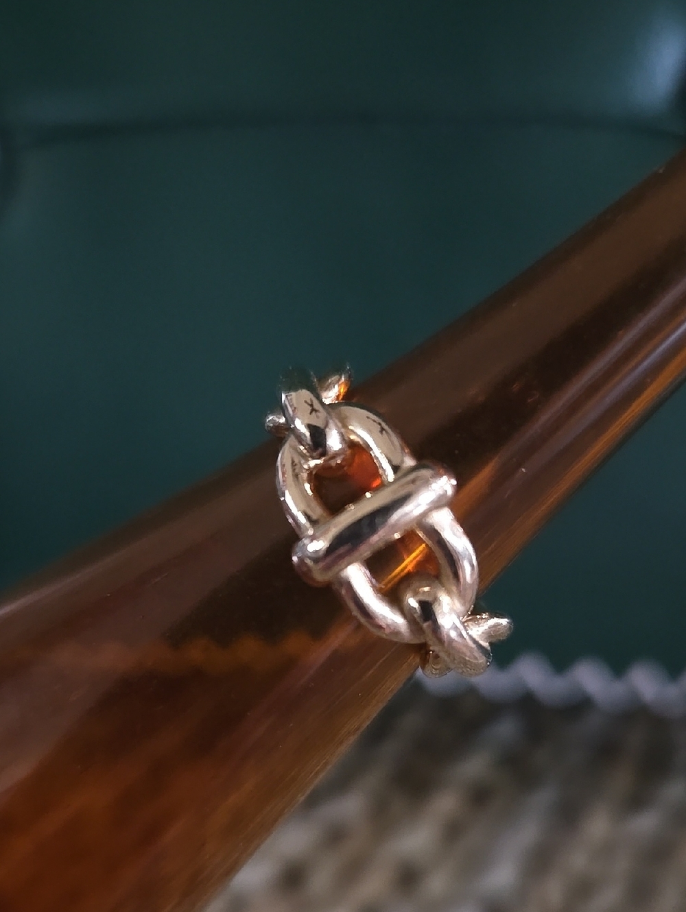 18k Yellow Gold over 925 Silver Ring
